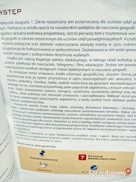 Geografia 1 rozszerzenie antykwariat operon sprzedam