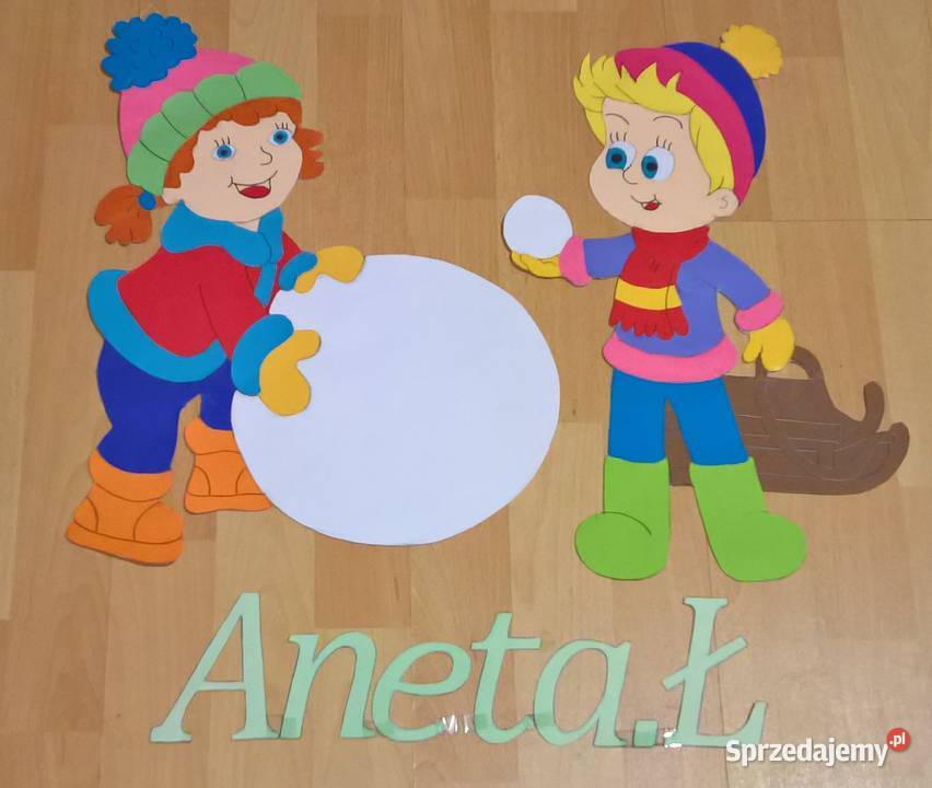 Dekoracje dwustronne okienne zimowe z brystolu Pozostałe Garwolin