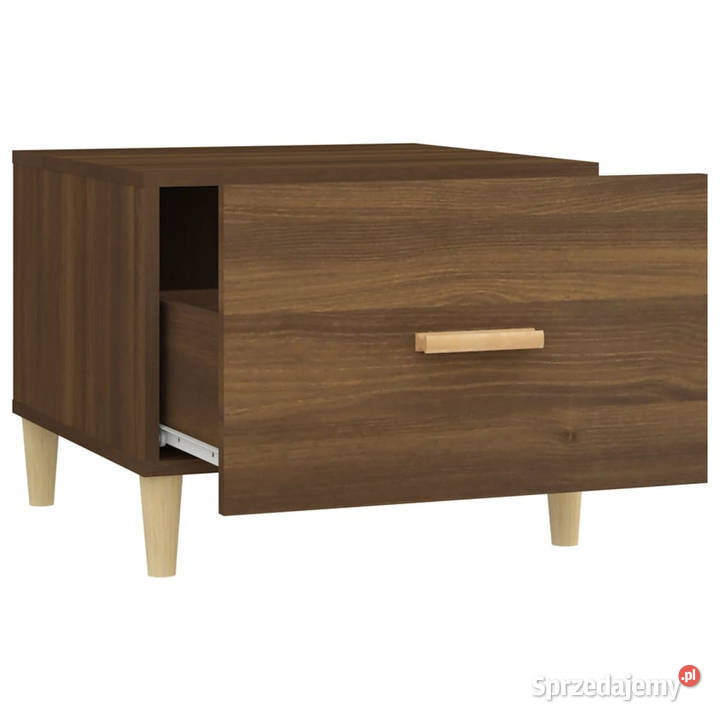 Stolik kawowy brązowy dąb 50x50x40 WM817535 mazowieckie Warszawa