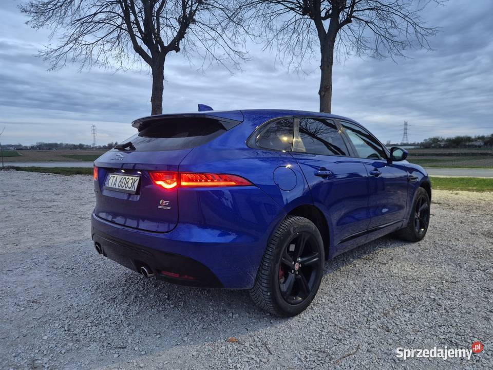 Jaguar FPACE S 30 V6 Supercharged Benzyna 381 gniazdo AUX Niedomice sprzedam