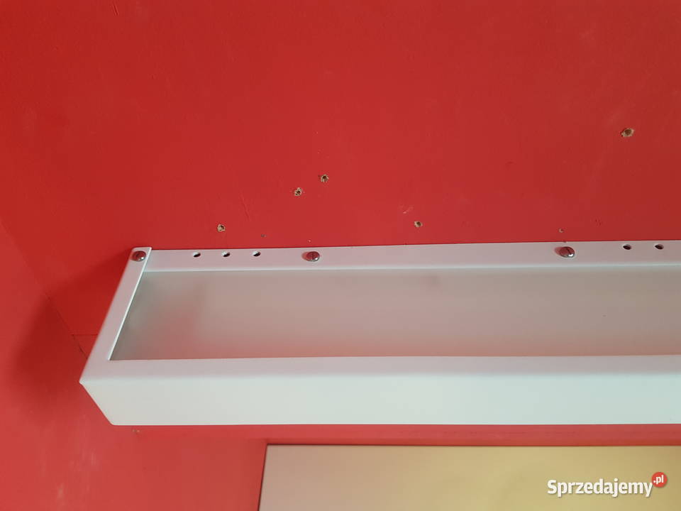 Kinkiet ścienny PÓŁKA PODŚWIETLANA lustro CZARNA Warszawa