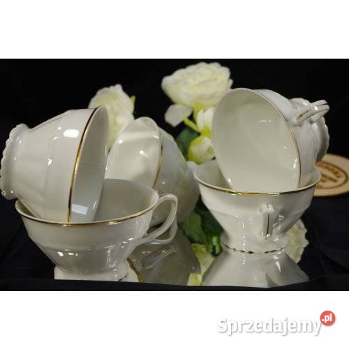Komplet 5 filiżanek porcelanowych Bogucice ze Porcelana i szkło