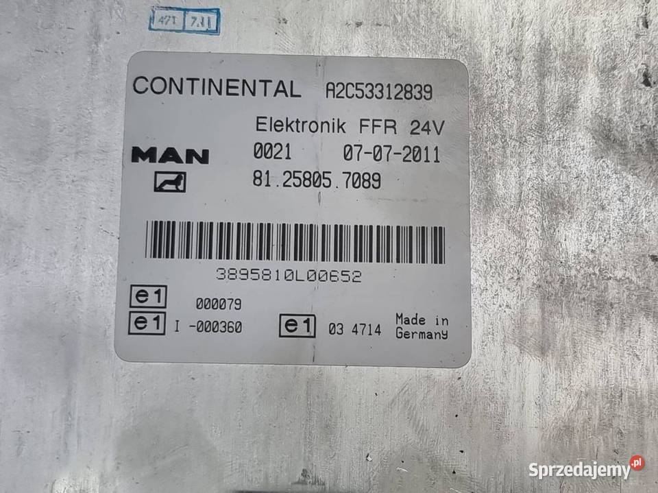 MODUŁ MAN TGM 15250 81258057089 Pozostałe kujawsko-pomorskie