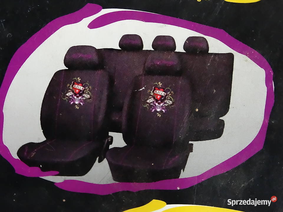 UNIKAT Komplet Pokrowców Samochodowych Ed Hardy Biłgoraj