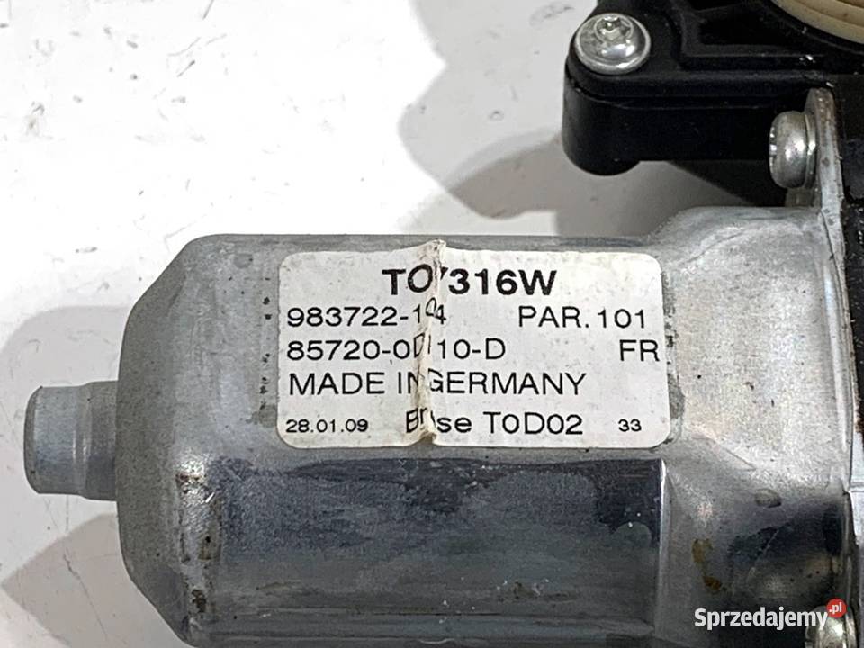 PODNOŚNIK SZYBY LEWY PRZÓD TOYOTA YARIS II