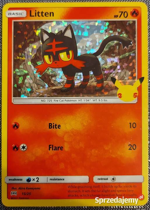 Karta pokemon Litten 1525