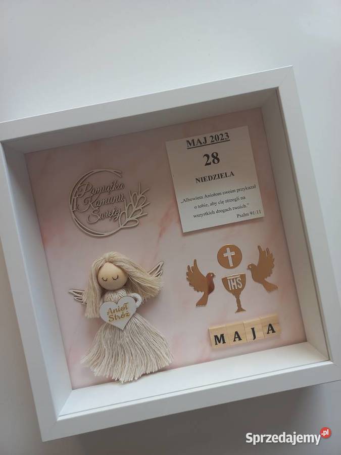Pamiątka I Komunii Świętej w ramce 3d wielkopolskie Wilkowice