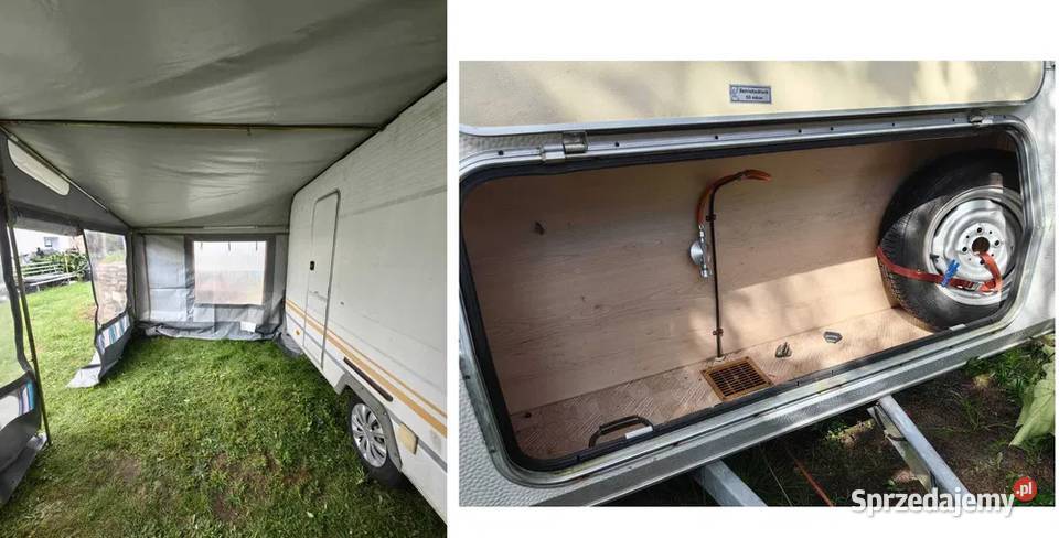 Przyczepa kempingowa Knaus Country 550m kemping Zielona Góra