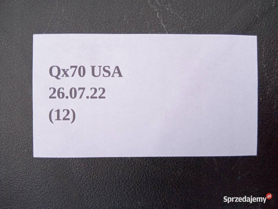 OSŁONA PASA GÓRNA CHŁODNIC INFINITI QX70 FX35 Nowy Tomyśl
