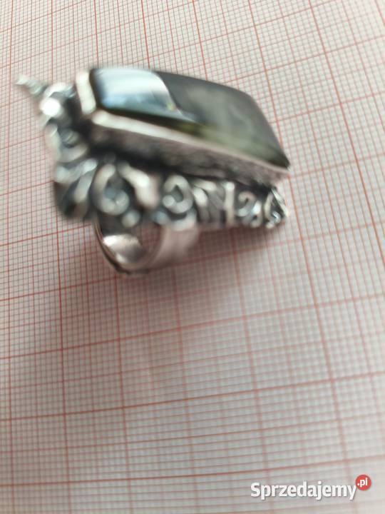 Pierścionek z Bursztynu srebro Białystok
