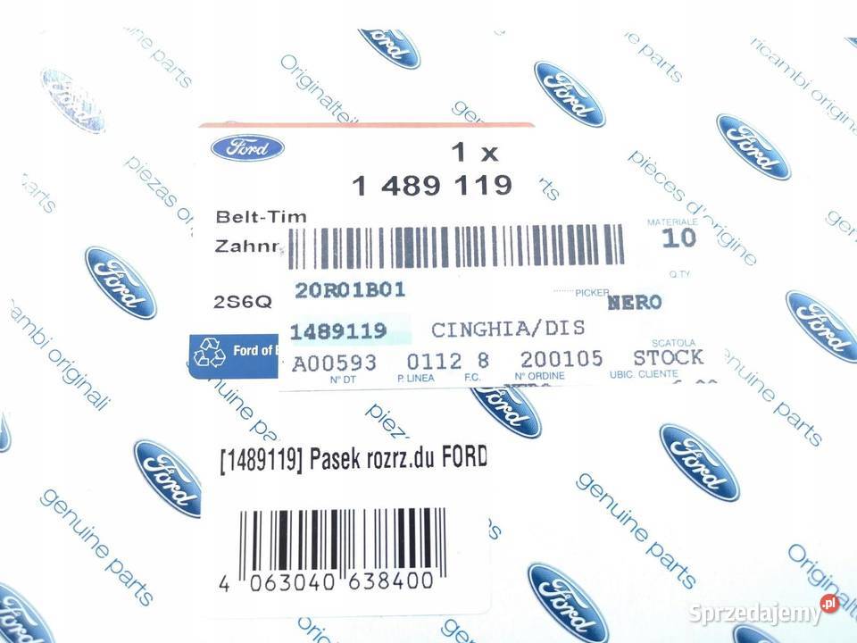 PASEK ROZRZADU FORD FIESTA MK5 MK6 14 TDCi ASO