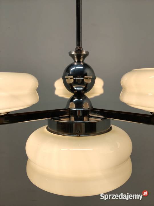 lampa sufitowa wisząca żyrandol art Deco vintage Radomsko
