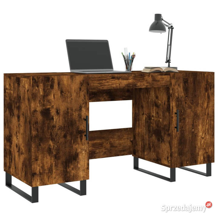 Biurko przydymiony dąb 140x50x75 materiał Warszawa sprzedam