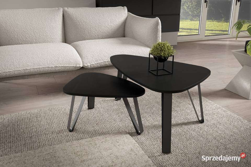 Zestaw owalnych stolików kawowych Ovo różne Meble Tarchały Małe