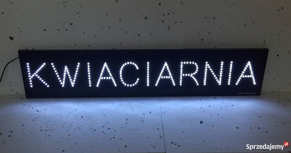 KWIACIARNIA diodowa reklama 120x25 NOWA mazowieckie Pomiechówek