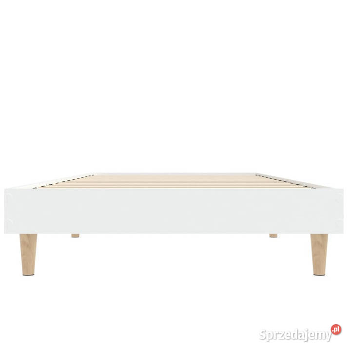 Rama łóżka biała materiał drewnopochodny 75x190 mazowieckie Warszawa