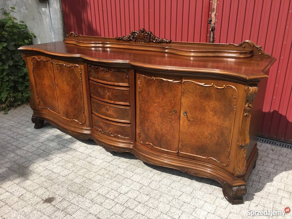 Ogromny bufet komoda z 1920 r bogato zdobiony Wrocław