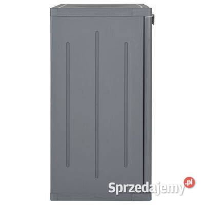 vidaXL Szafka ogrodowa szara 65x45x88 rattan Szafki i skrzynki gazowe