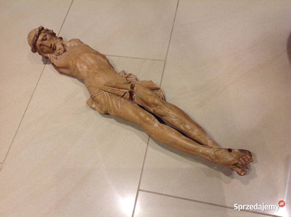Stara Drewniana figura Jezusa sprzedam