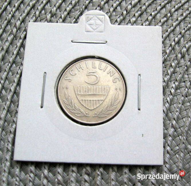 Austria 5 Szylingów 1961r SREBRO Kalisz