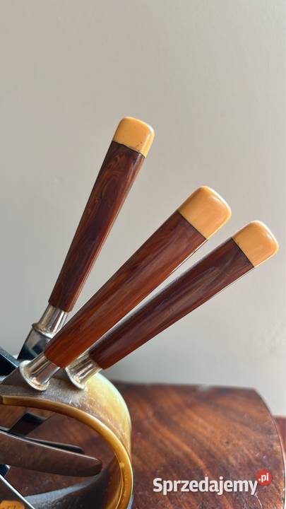 Nożyki do owoców na stojaczku 6 nożyków o dl 17 Gdańsk