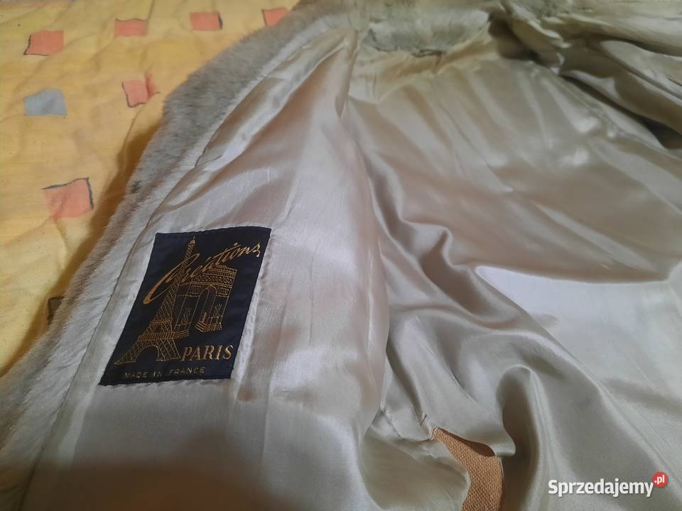 Futro sztuczne szare Kurtki i płaszcze sprzedam