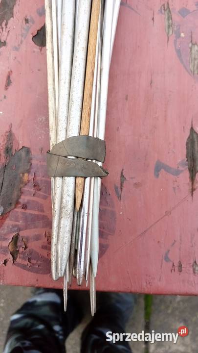 igły druty do robienia swetrów z prl