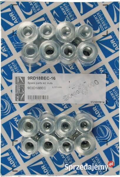 Zestaw nakrętek śruby koła M18x15 9RD18BEC16 małopolskie Kamionna