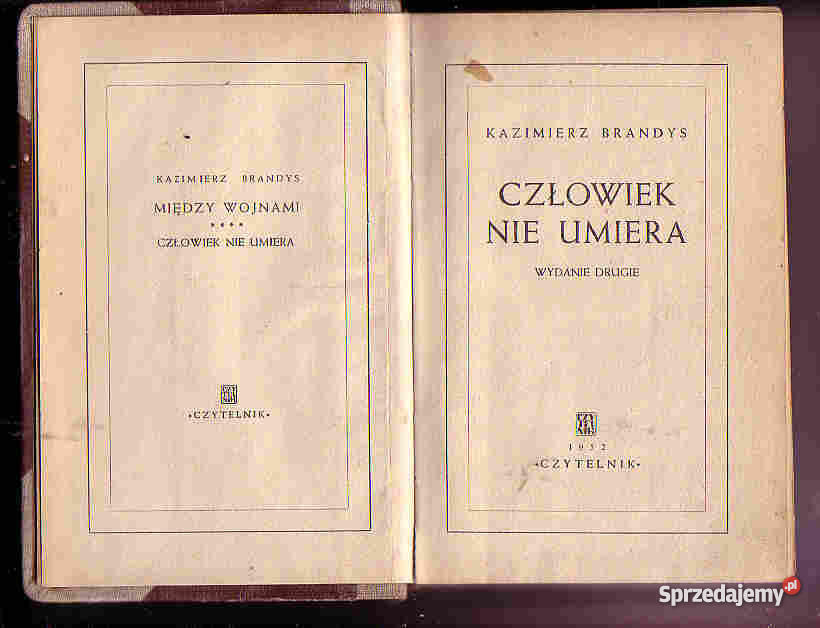 3660 CZŁOWIEK UMIERA KAZIMIERZ BRANDYS Czyrna