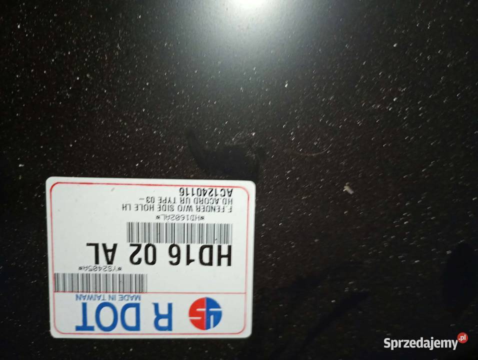 Blotnik przedni lewy honda accord 20032007 osobowe Kobyłka
