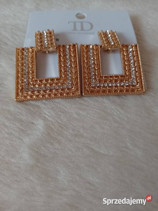 Bogato zdobione kolczyki wieczorowe z Londynu Dla kobiet Kraków