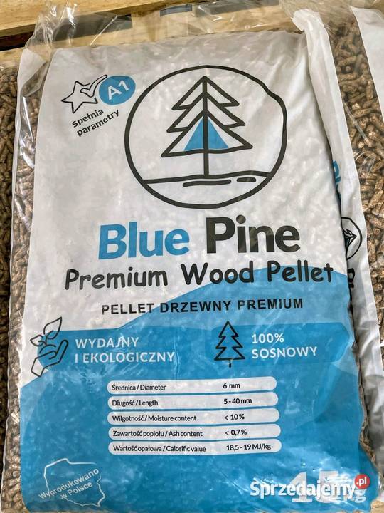 Pelet sosnowy Blue Pine Premium wysokokaloryczny Oświęcim sprzedam