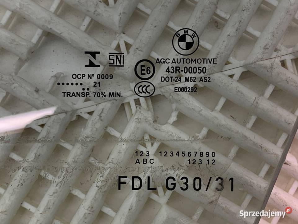 SZYBA LEWY PRZÓD BMW G30 SedanLimuzyna