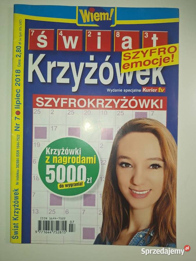 Świat krzyżówek wydanie specjalne 7 lipiec 2018 mazowieckie Warszawa