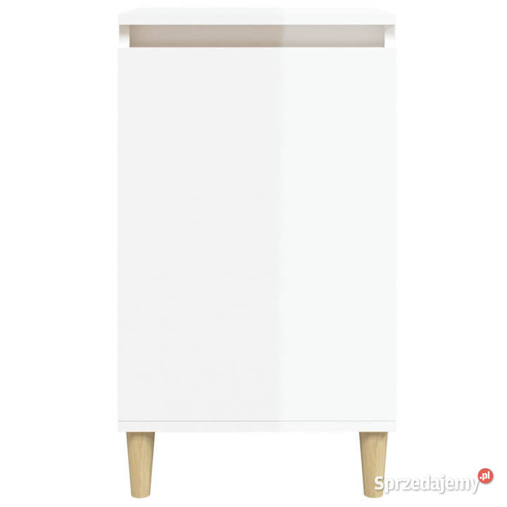Szafka nocna wysoki połysk biała 40x35x70 Nocne