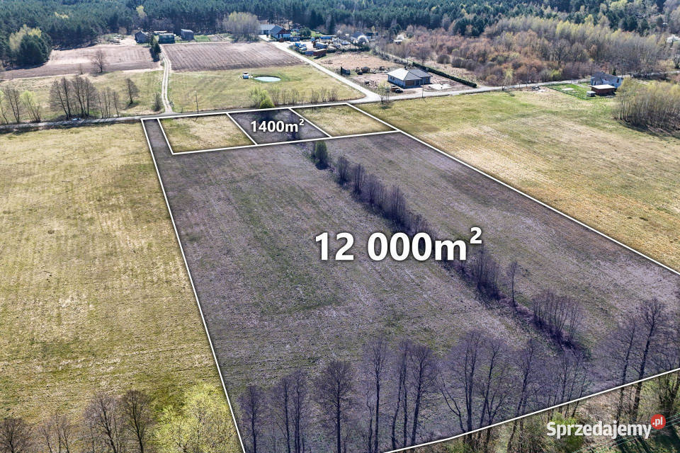 Działka 13 400 m2 z warunkami zabudowy Grunty i działki Ładne