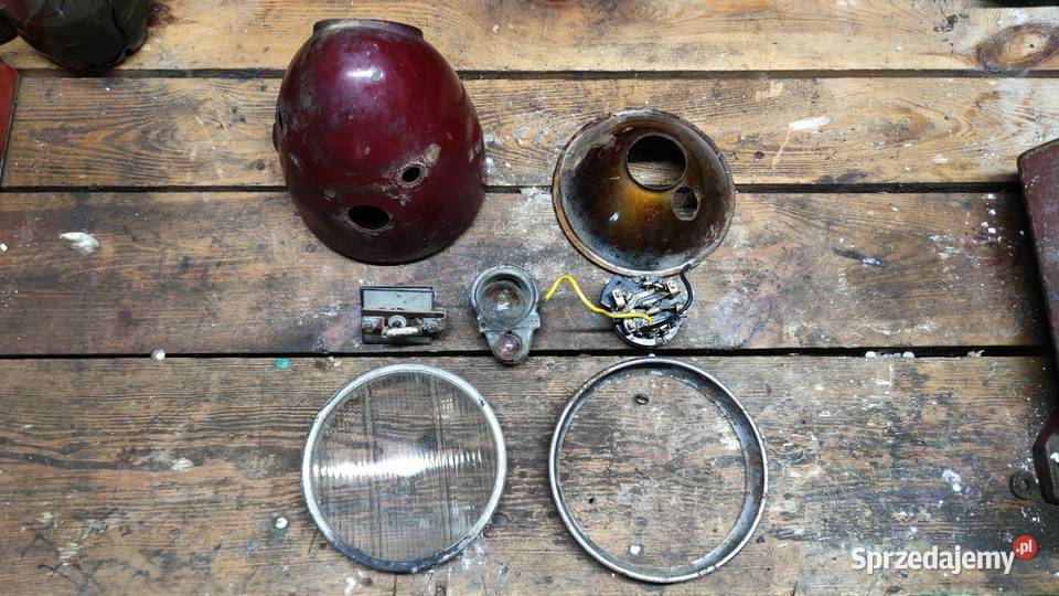 Lampa skorupa szkło ramka odbłyśnik prostownik Pozostałe Warszawa