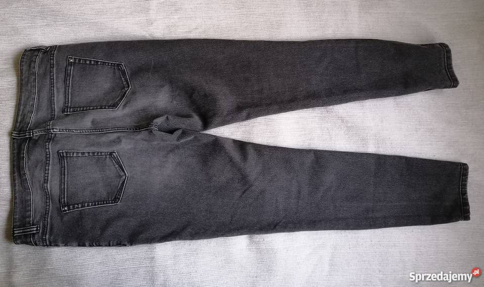 SPODNIE JEANSOWE SKINNY NEXT CIEMNO SZARE R 1644 Łódź