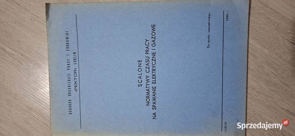 Niski nakład 300 Scalone normatywy czasu pracy wielkopolskie Łęczyca sprzedam