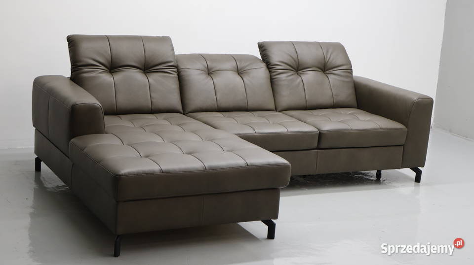 TOG Narożnik z funkcją spania skóra naturalna Narożniki Poznań sprzedam