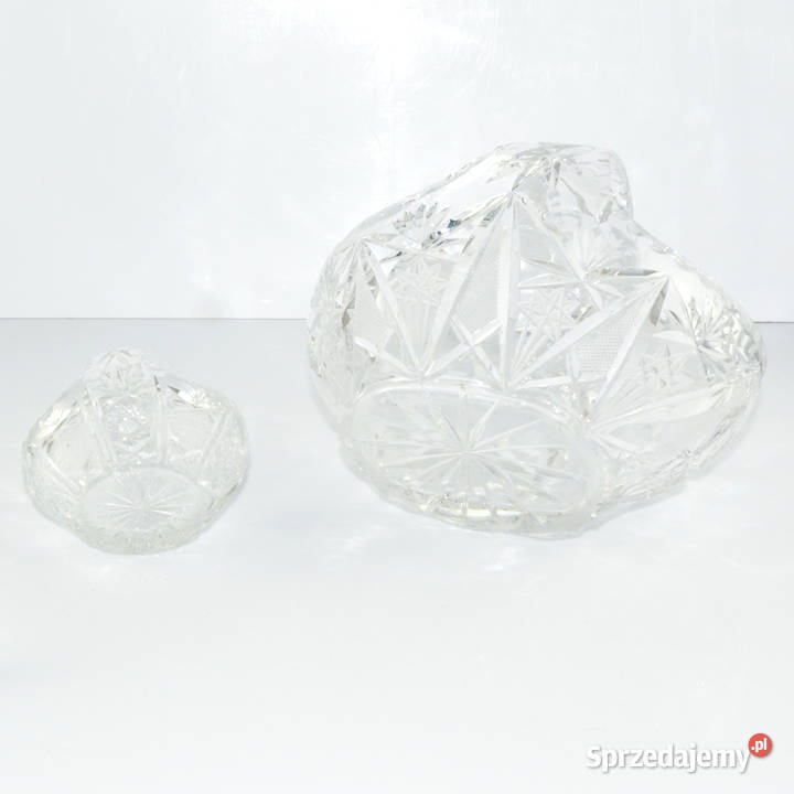Para koszyków kryształowych Huta Szkła Julia Warszawa sprzedam