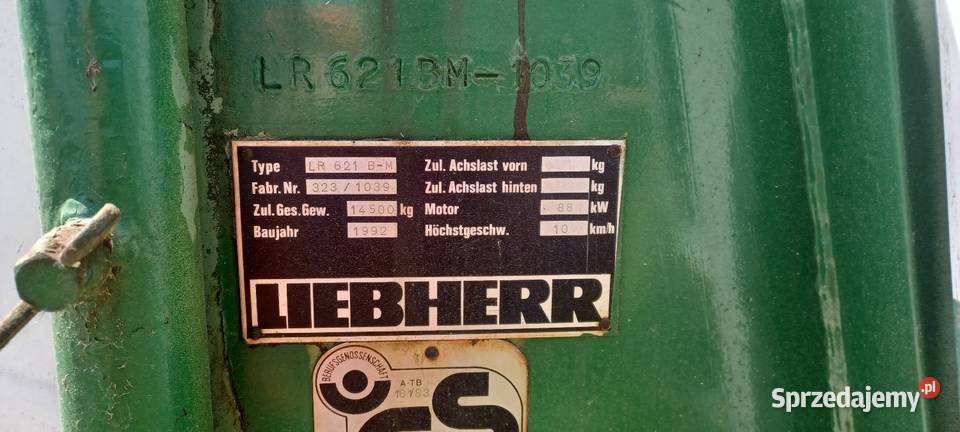 Spychacz Libherr LR621 mazowieckie Reguły