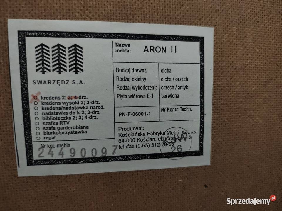 Meble Aron Swarzędzka Fabryka Mebli