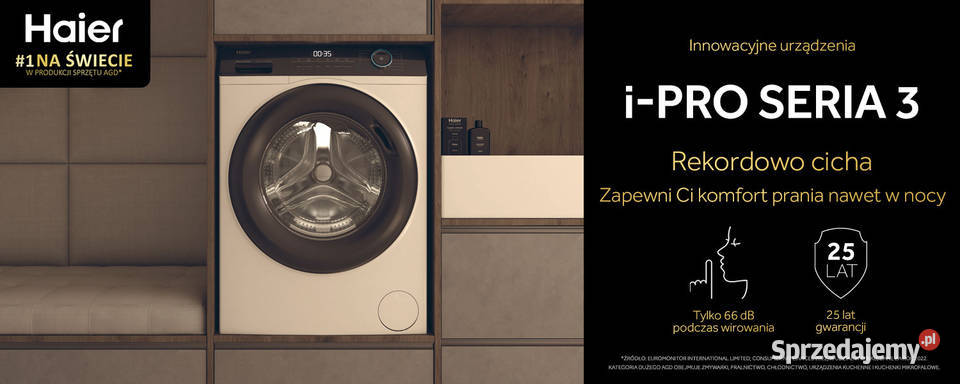 Pralka Haier IPro 3 HW70B12929S Slim 7 Warszawa
