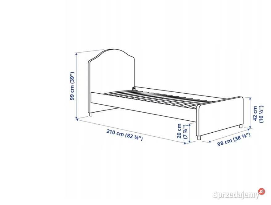 IKEA Hauga rama łóżka 90x200 dolnośląskie sprzedam