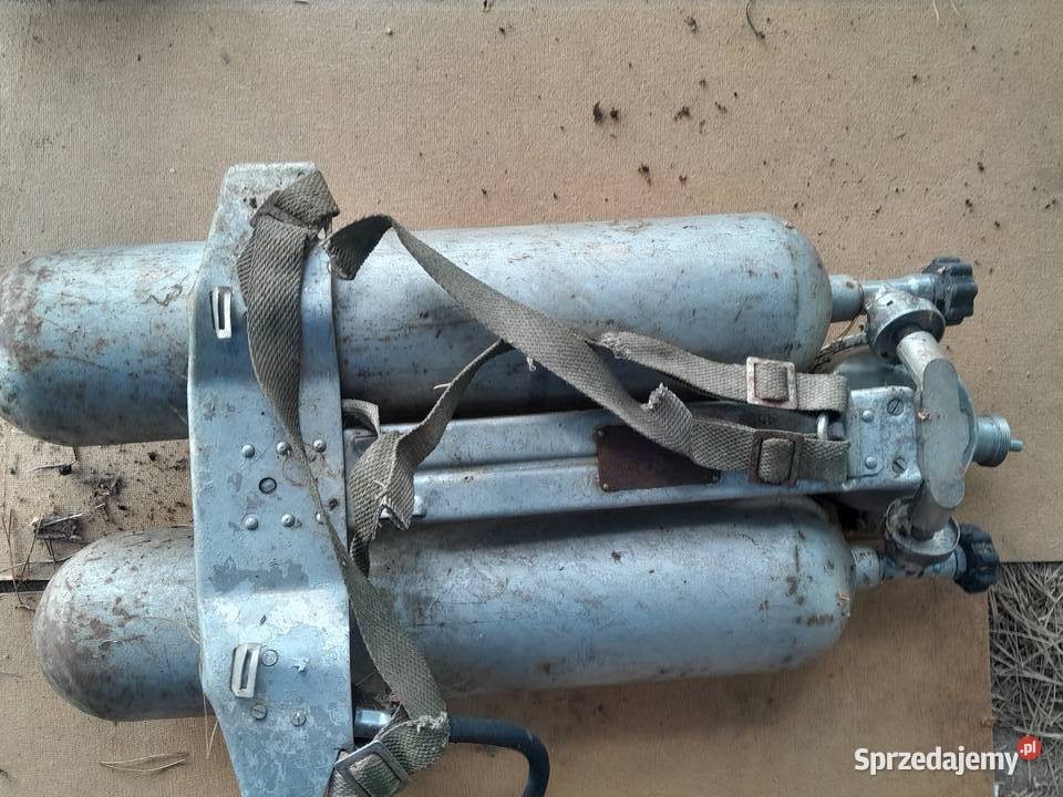 Podwójna butla tlenowa PRL Świerzawa