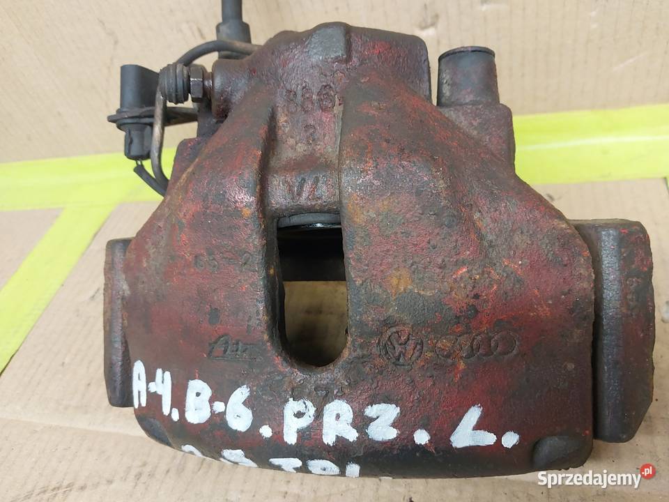 Sprawny zacisk hamulcowy przód Lewy Audi A4 B6 Części samochodowe Grudziądz