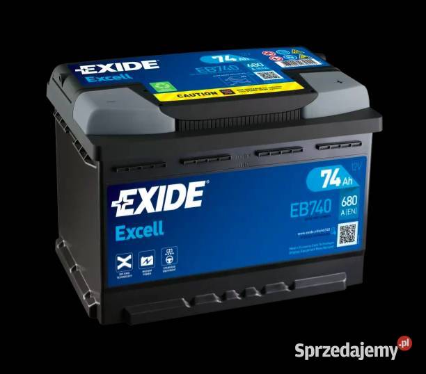 Akumulator Exide Excell 74Ah 680A EN PRAWY PLUS Braniewo sprzedam