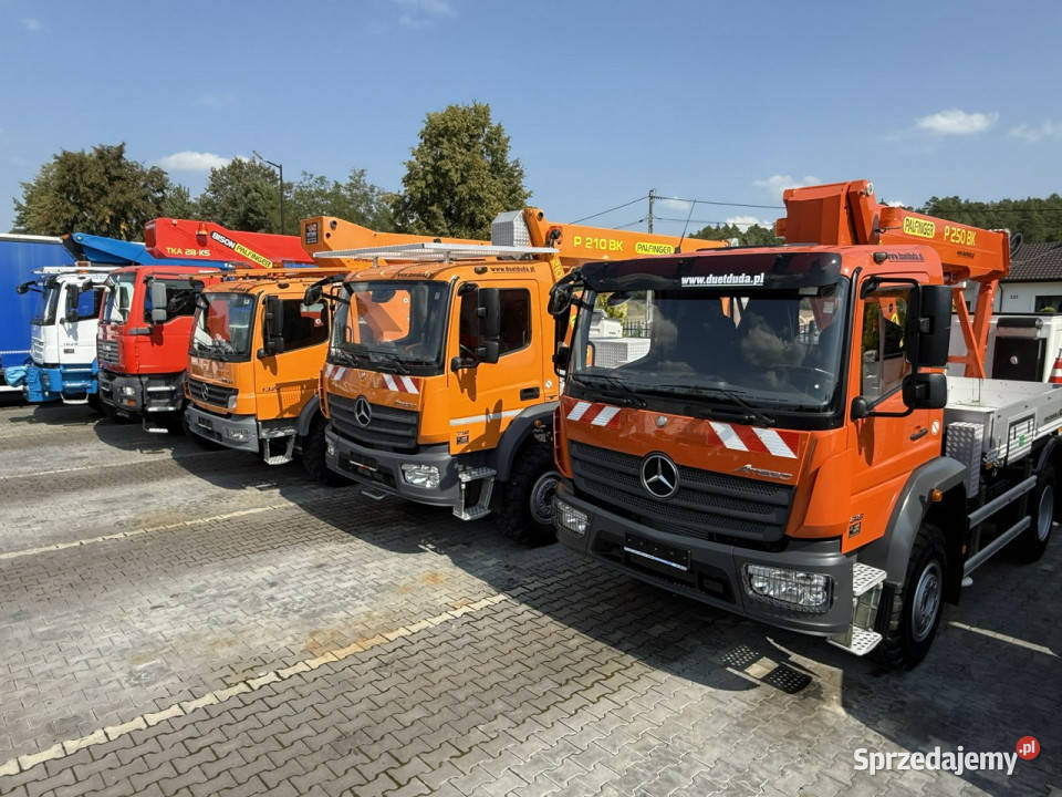 Mercedes Atego 818 E6 4x4 Zwyżka PALFINGER P250 immobilizer Samochody ciężarowe Widełki sprzedam