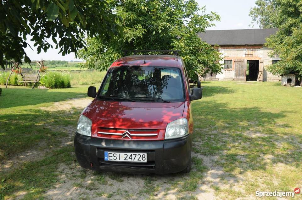 Citroen Berlingo 14 Benzyna Gaz LPG 2005 czerwony Nacesławice
